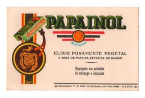 Mata Borrao Propaganda Antiga Farmacia - Papainol - Anos 50