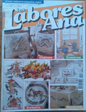Revista da Espanha Las Labores de Ana 117 / Trabalhos manuais ponto cruz.