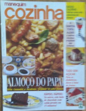 Revista Manequim Cozinha 476 / Almoço do papai Feijoada Cassoulet.