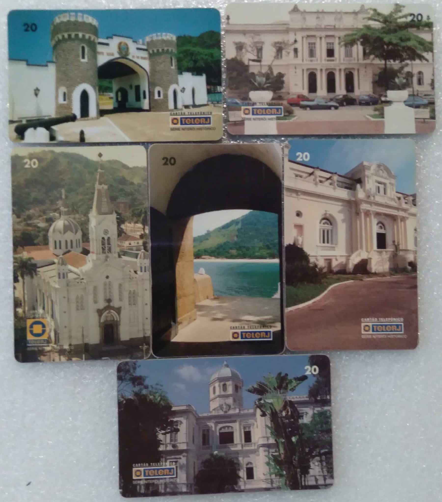 5ma. Cartao Telefone Brasil Telerj 1998. Niterói Histórico. valor cada ct.
