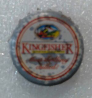 C7 Tampinha metal Cerveja Kingfisher Premium Lager Beer.