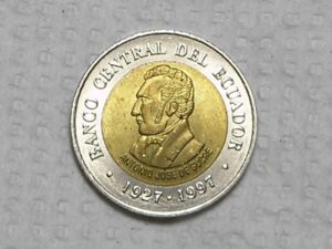 Ecaudor) 100 Sucres - 1997 / Bimetal / Fc / box18.1