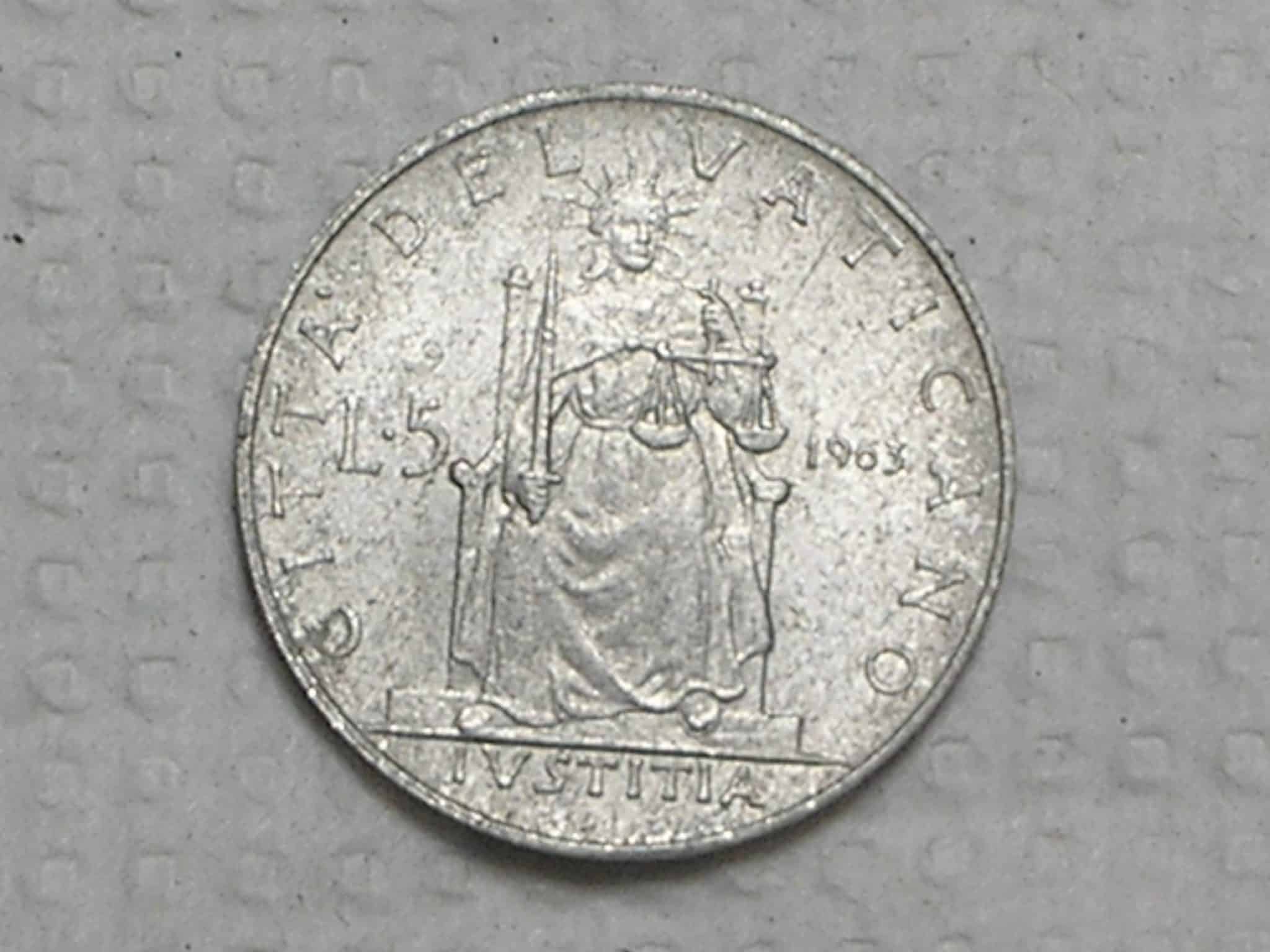 Vaticano) 5 Liras - 1963 / Pavlvs VI / Al / Fc / box18