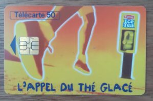 Cartão França Telecom 1999. Mídia Bebidas Chá Lipton Ice Tea.