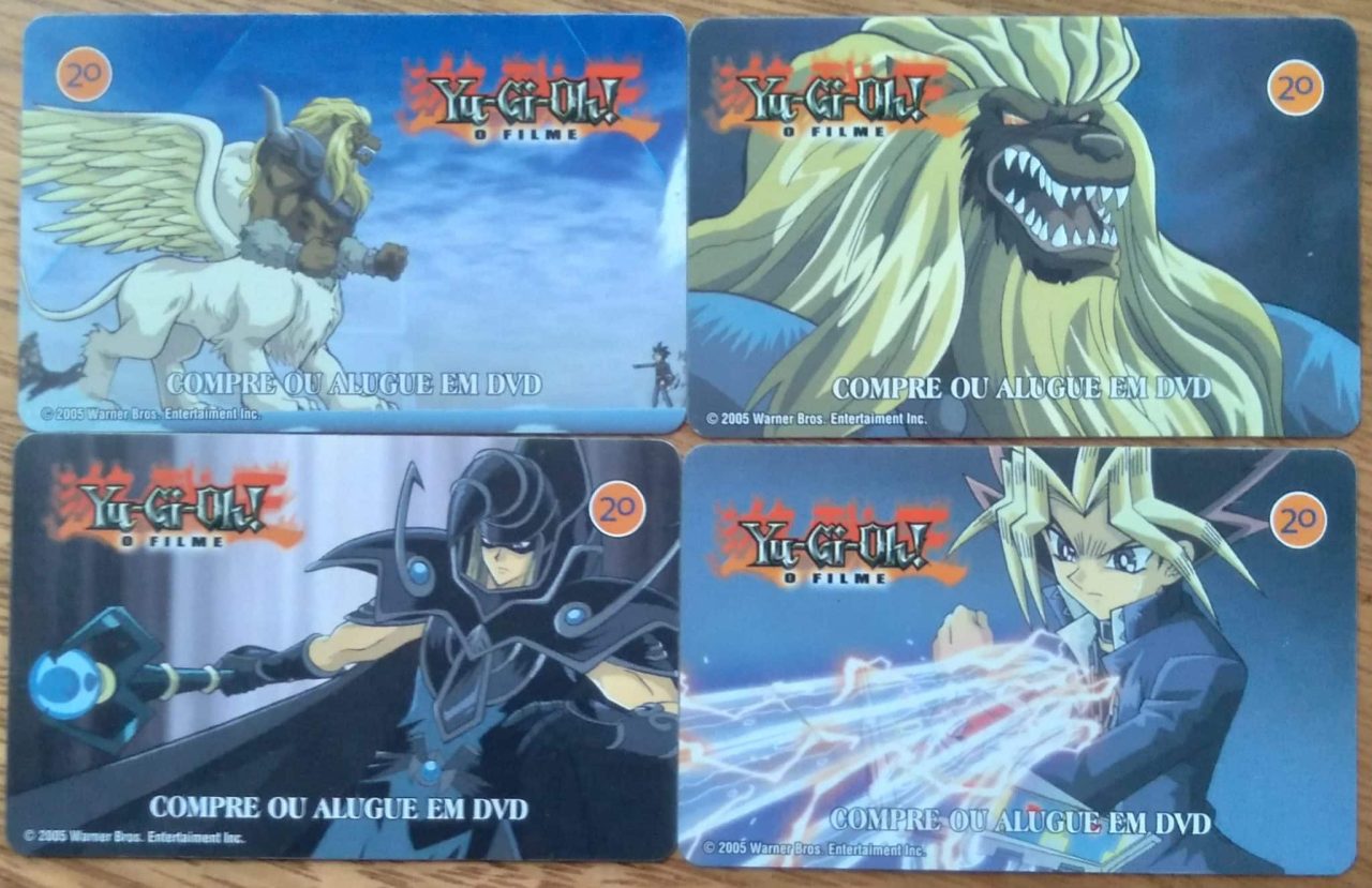 Cartão telefone Brasil Telefônica 2005 / Yu gi oh valor cada cartao.