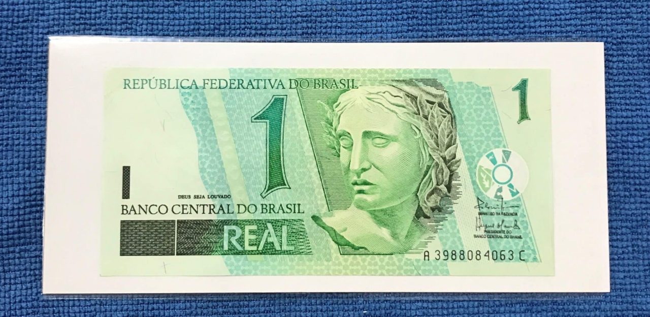 Cédula de 1 Real Flor de Estampa - Nota Colecionável e Escassa