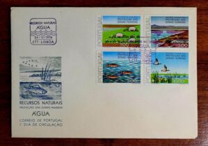Envelope FDC (1º Dia de Circulação) Portugal (CTT) – Proteção das Zonas Humidas - Água – 24/11/1976