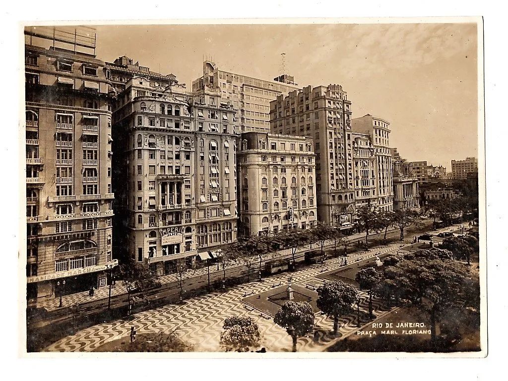 Fotografia Antiga Praça Marechal Floriano Cinelandia ( RJ ) -j Anos 40
