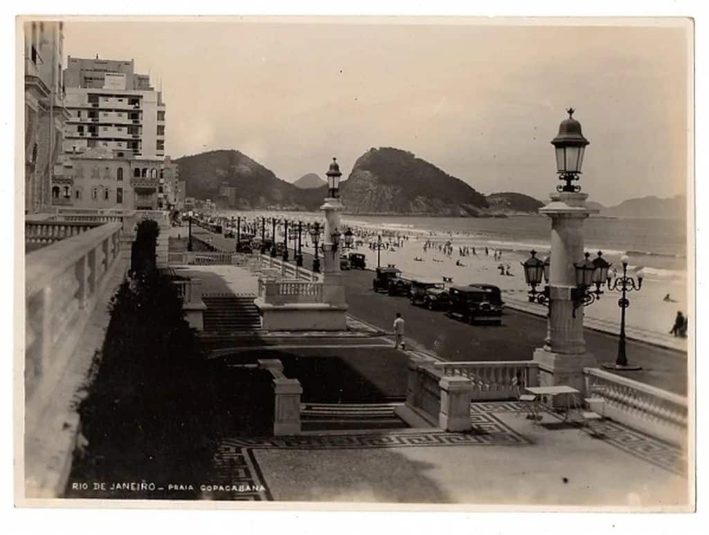 | Casa do Colecionador Fotografia Antiga Praia de Copacabana - ( RJ ) - Anos 30