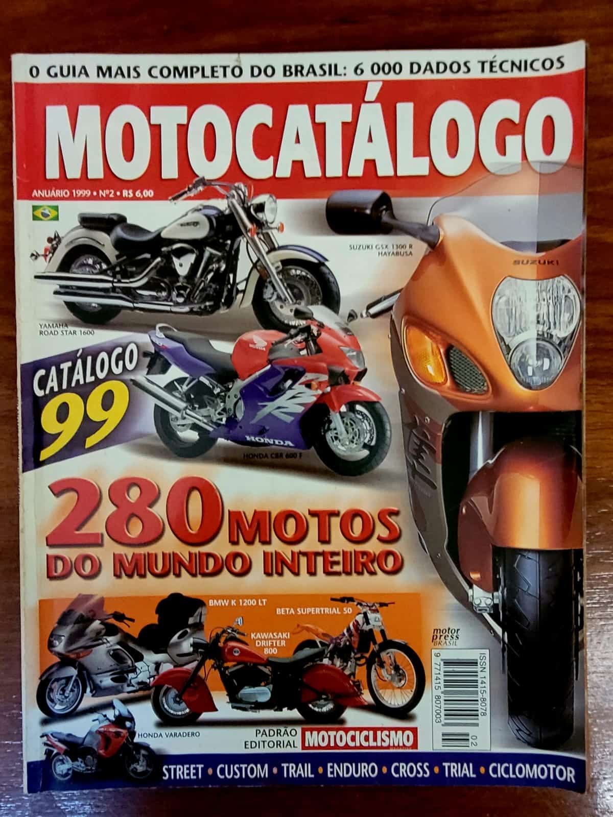 moto catalogo 1999 Casa do Colecionador