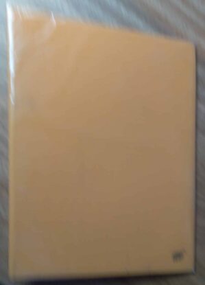 Pasta catalogo Fichario plástico 4 argolas cor laranja Yes.