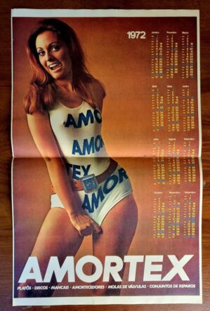 Pôster Revista Placar - Calendário 1972 (Amortex)