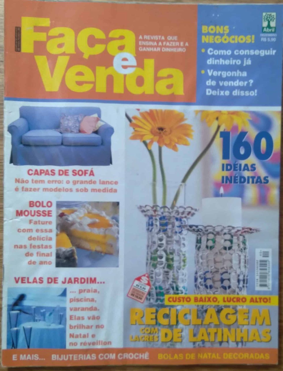 | Casa do Colecionador Revista Faça e venda 40 / capas sofá velas bo