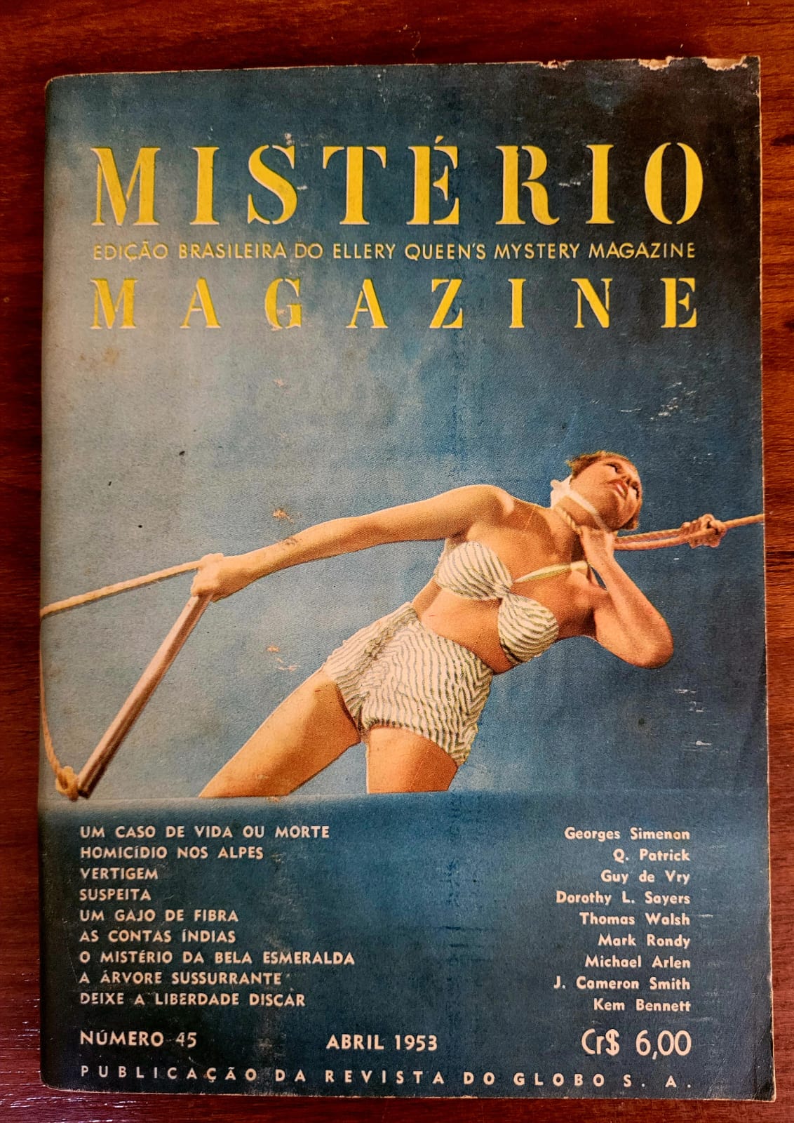 Misterio Magazine de Ellery Queen 45 Casa do Colecionador