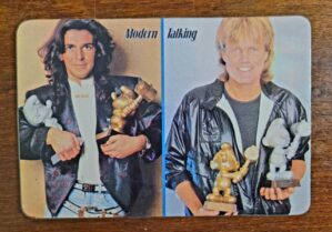 Calendário de Bolso (Tema Música) Modern Talking - Ano 1987 - Calendário Estrangeiro (Portugal)