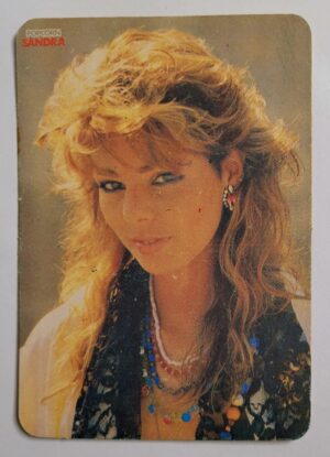 Calendário de Bolso (Tema Música) Sandra - Ano 1986 - Calendário Estrangeiro (Portugal)