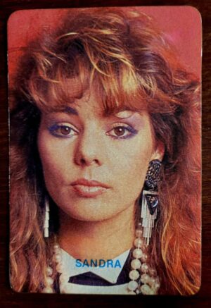 Calendário de Bolso (Tema Música) Sandra - Ano 1987 - Calendário Estrangeiro (Portugal)