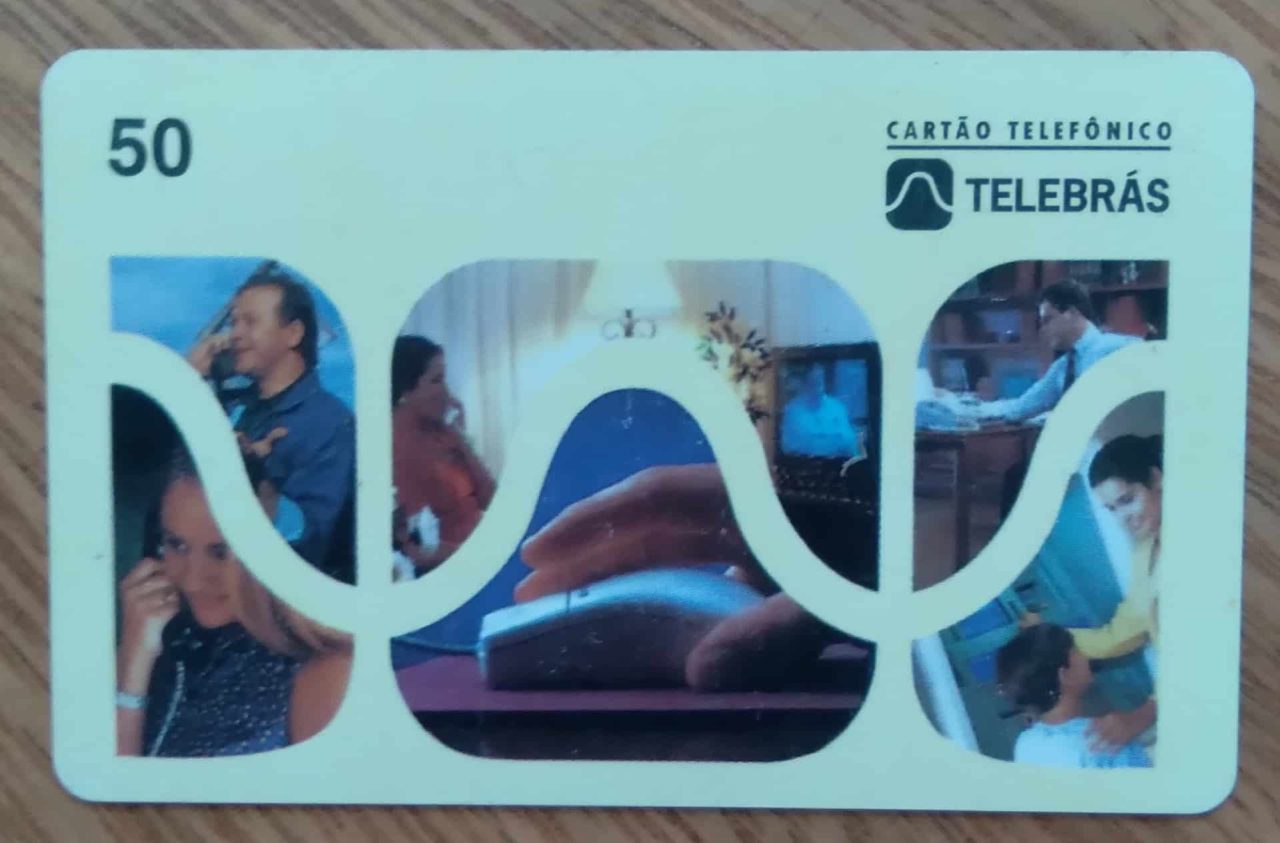Cartao Brasil Telebras 00 1996 Indutivo / Dia nacional das Comunicações.