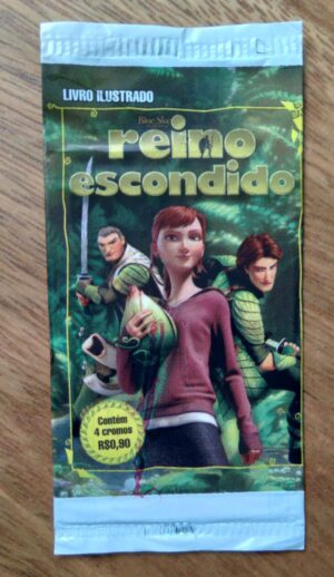 CM Alto Astral Blue Sky Reino Escondido / envelope lacrado com 4 figurinhas.