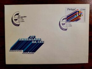 Envelope FDC (1º Dia de Circulação) Portugal (CTT) – 25º Aniversário da CEE – 24/02/1982