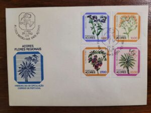 Envelope FDC (1º Dia de Circulação) Portugal (CTT) – Flores Regionais dos Açores – 29/01/1982