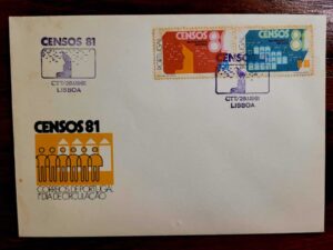 Envelope FDC (1º Dia de Circulação) Portugal (CTT) – Recenseamento Nacional - Censos 81 – 28/01/1981