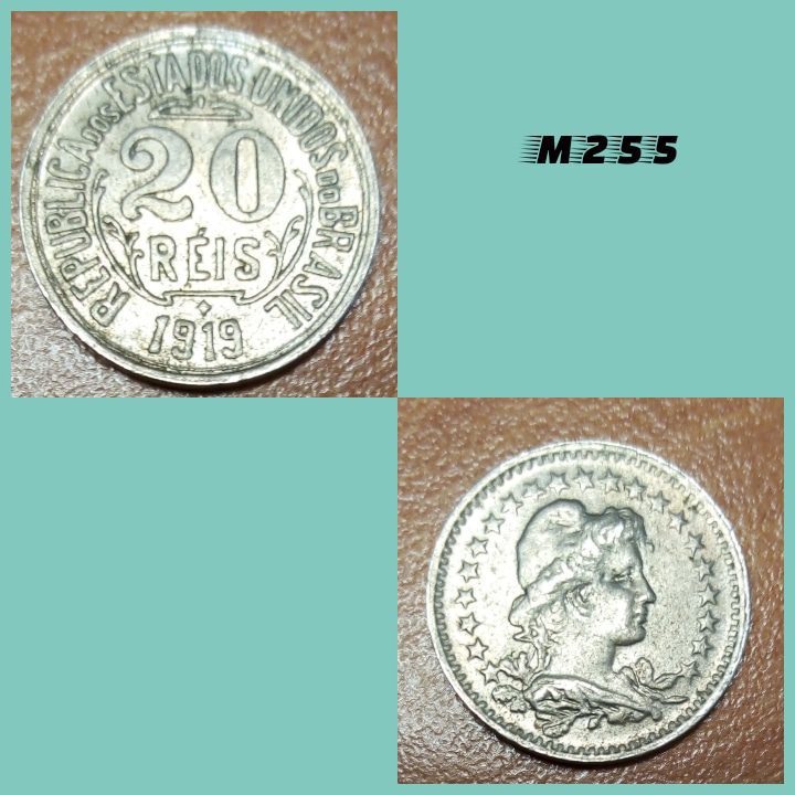 Moeda 20 réis 1919 cuproníquel - M255