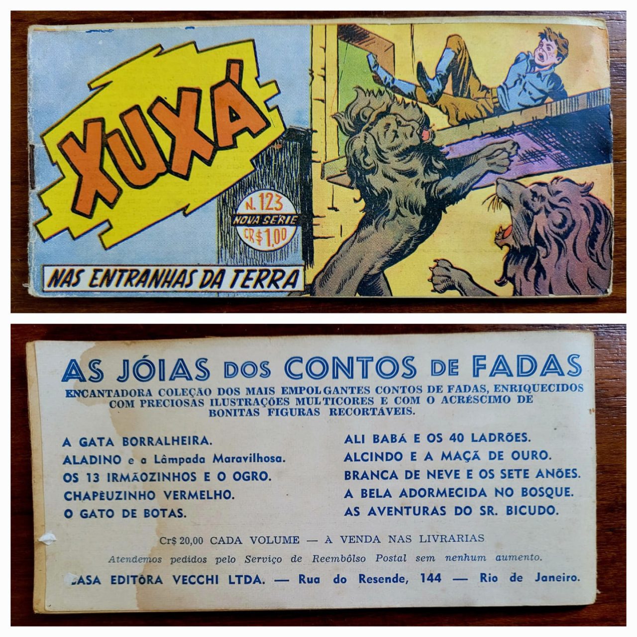 Xuxá (Nova Série) 2ª Série - N° 123 - Nas Entranhas da Terra (Editora Vecchi) 03/04/1956