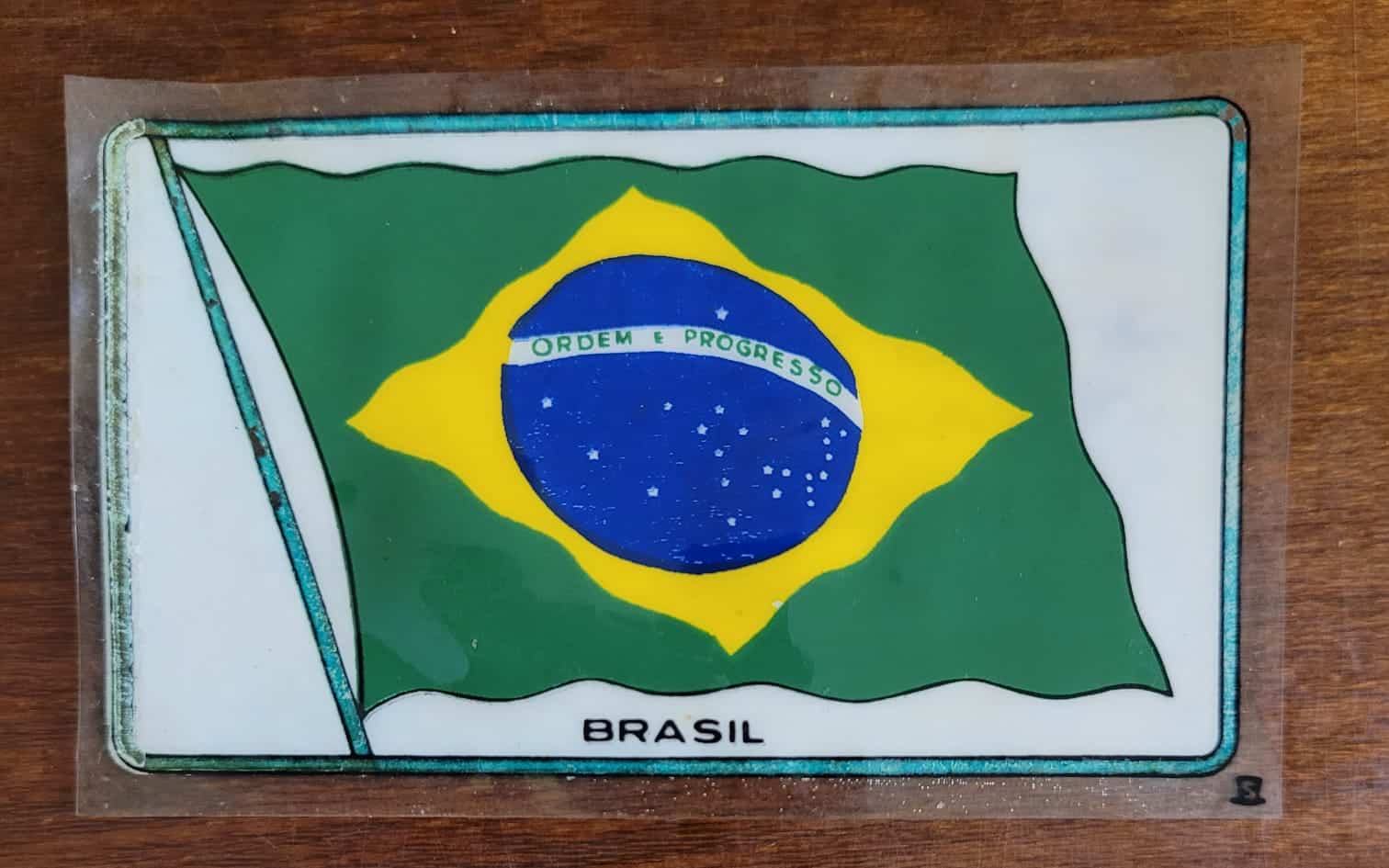 Adesivo Plastico Bandeira do Brasil 1 Casa do Colecionador