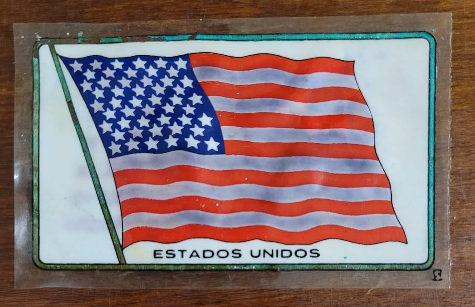 Adesivo Plastico Bandeira dos EUA 1 Casa do Colecionador