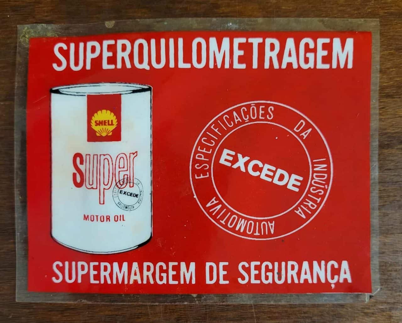 Adesivo Plástico - Shell Super Motor Oil