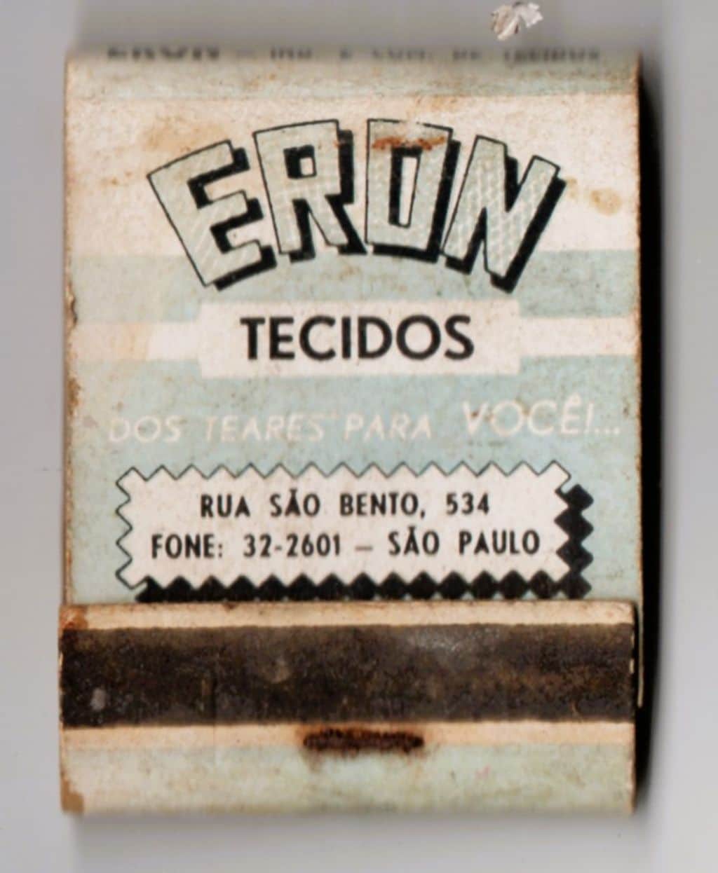 Caixa De Fosforos - Tecidos Eron - Anos 60