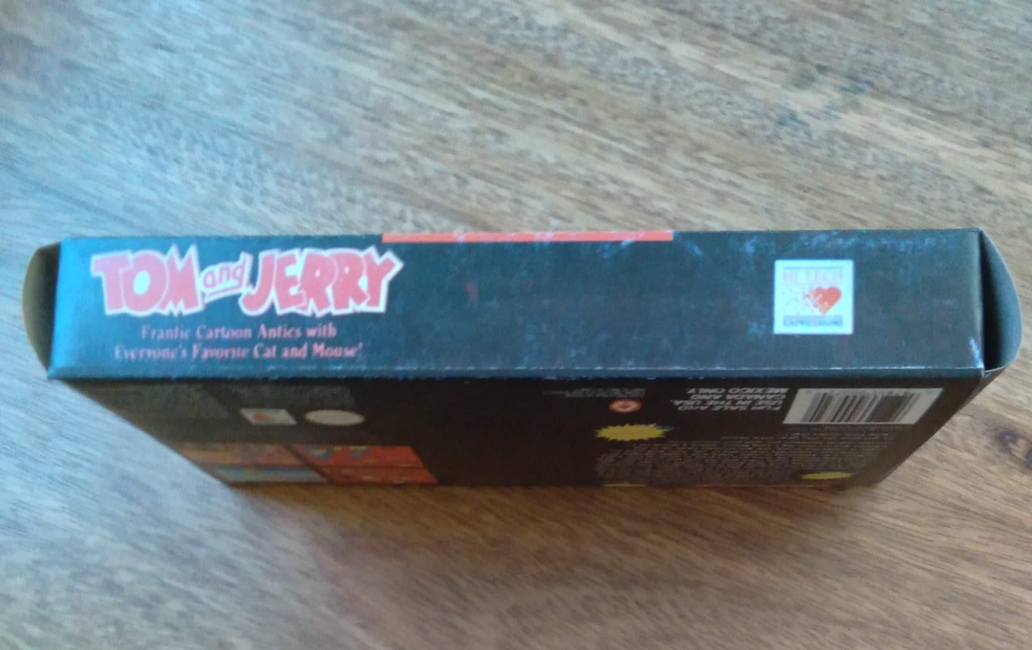 Caixa vazia para jogo Tom e Jerry do Super Nintendo.