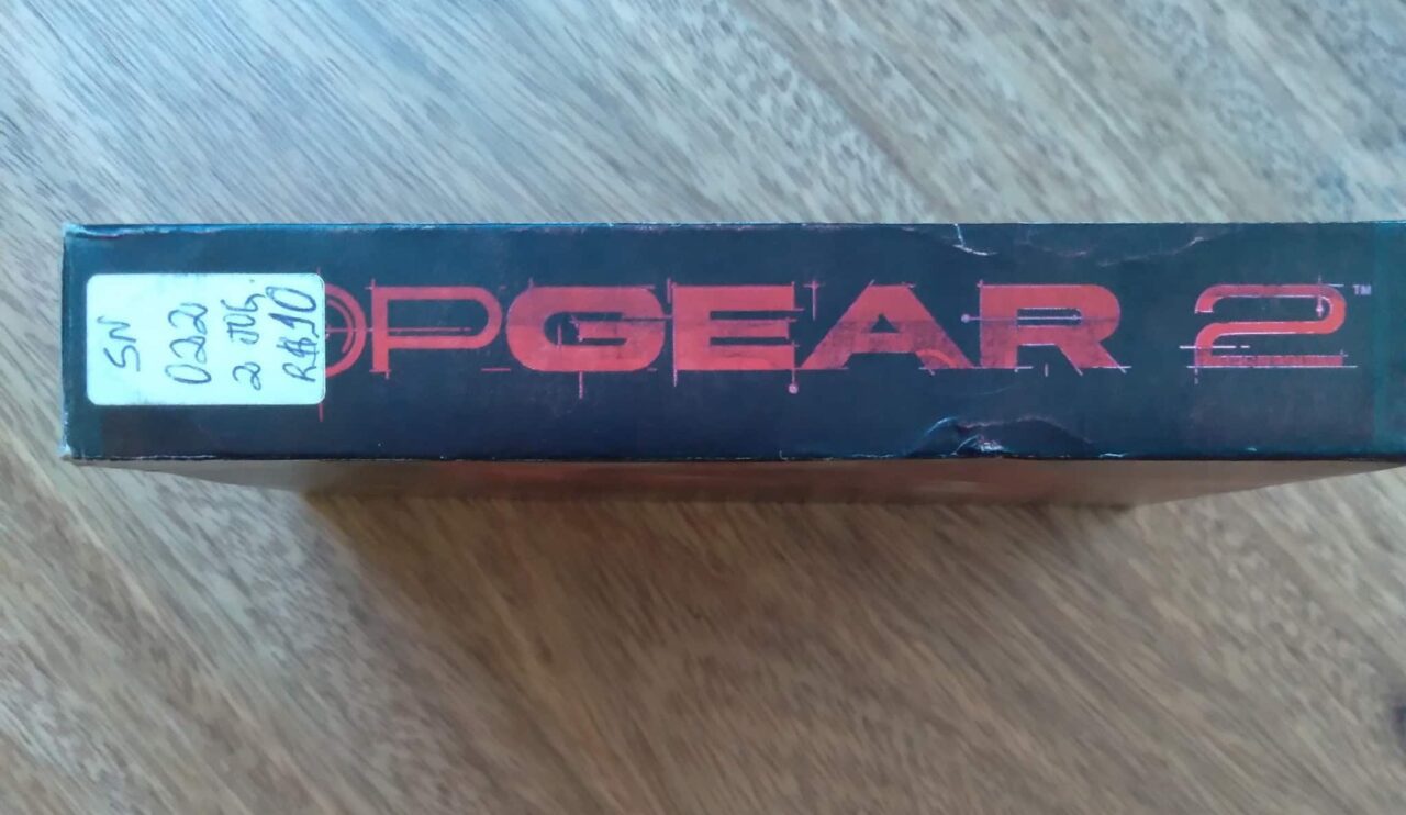 Caixa vazia para o jogo Top Gear 2 do Super Nintendo.