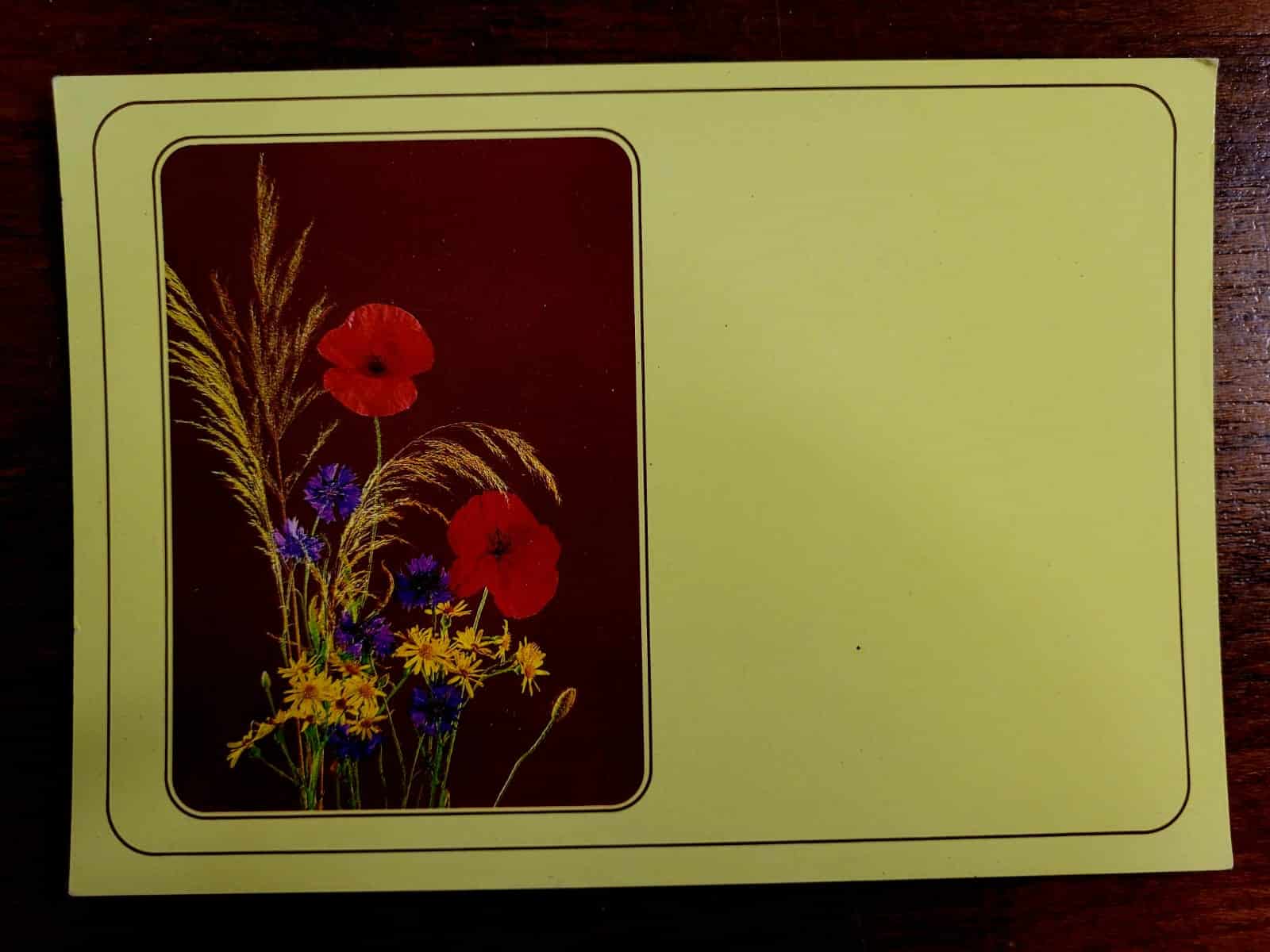 Cartão Postal Estrangeiro - Flores