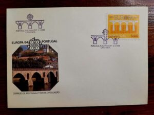 Envelope FDC (1º Dia de Circulação) Portugal (CTT) – Europa 84 Portugal - Pontes – 02/05/1984