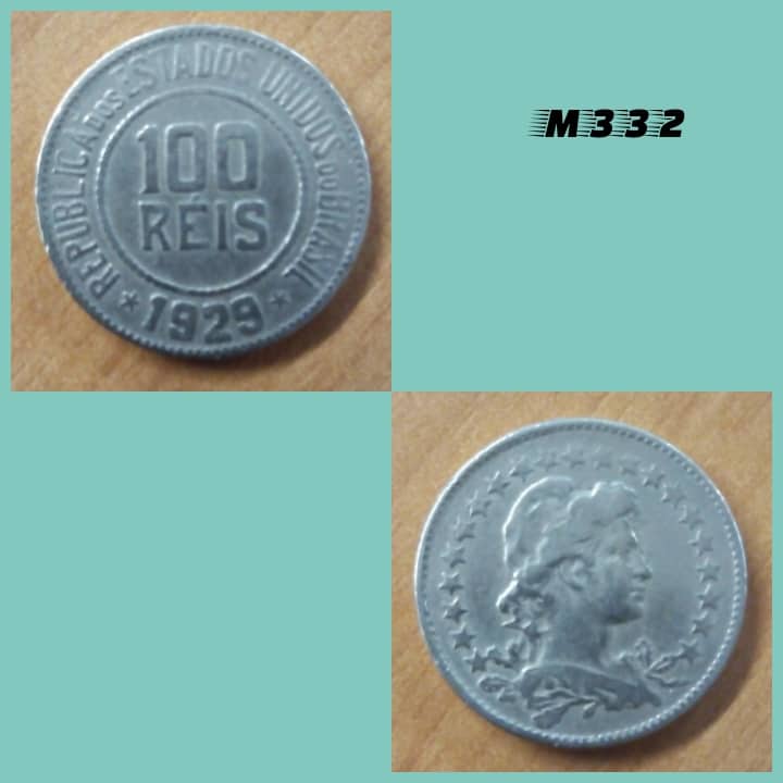 Moeda 100 réis 1929 cuproníquel - M332