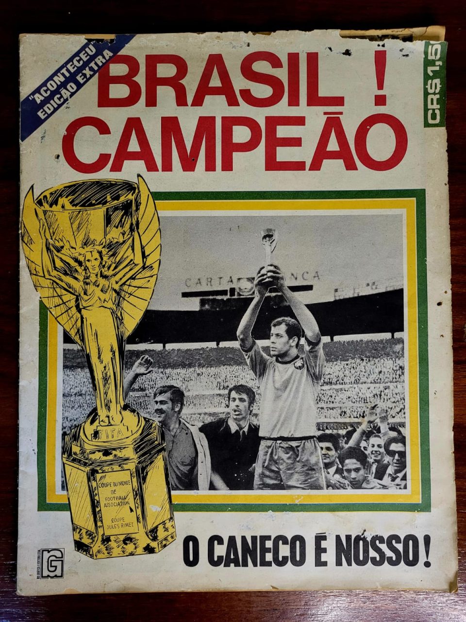 Revista Aconteceu Edição Extra – Brasil Campeão – Copa do Mundo 1970 – 22 de Junho de 1970