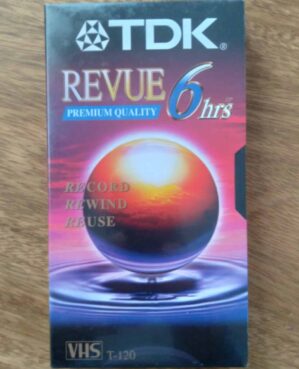 Fita VHS Virgem T 120 TDK Revue Premium Quality / 6 hrs