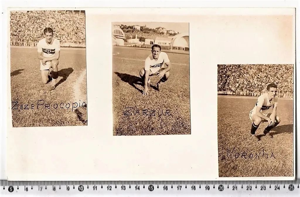 | Casa do Colecionador Fotografia Antiga Zeze Procopio - Zarzur - Noronha - Sao Paulo FC - Anos 40