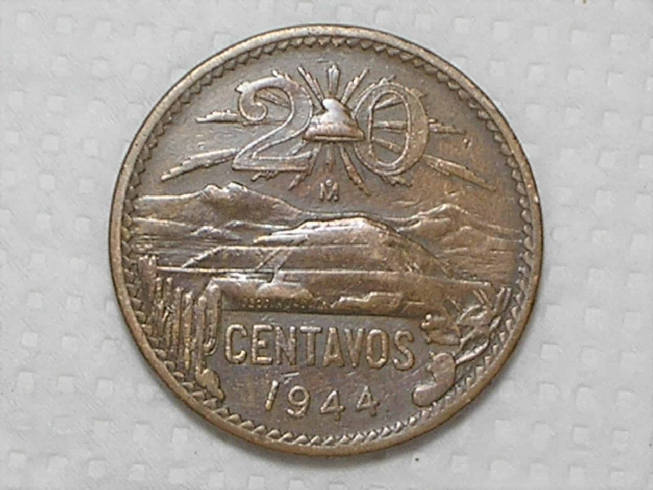 Mexico) 20 Centavos - 1944 / Bz / box31