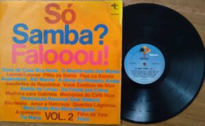 Vinil lp Só samba falooou 2 / Dona do 1° andar Filho da Bahia Batida de limão.