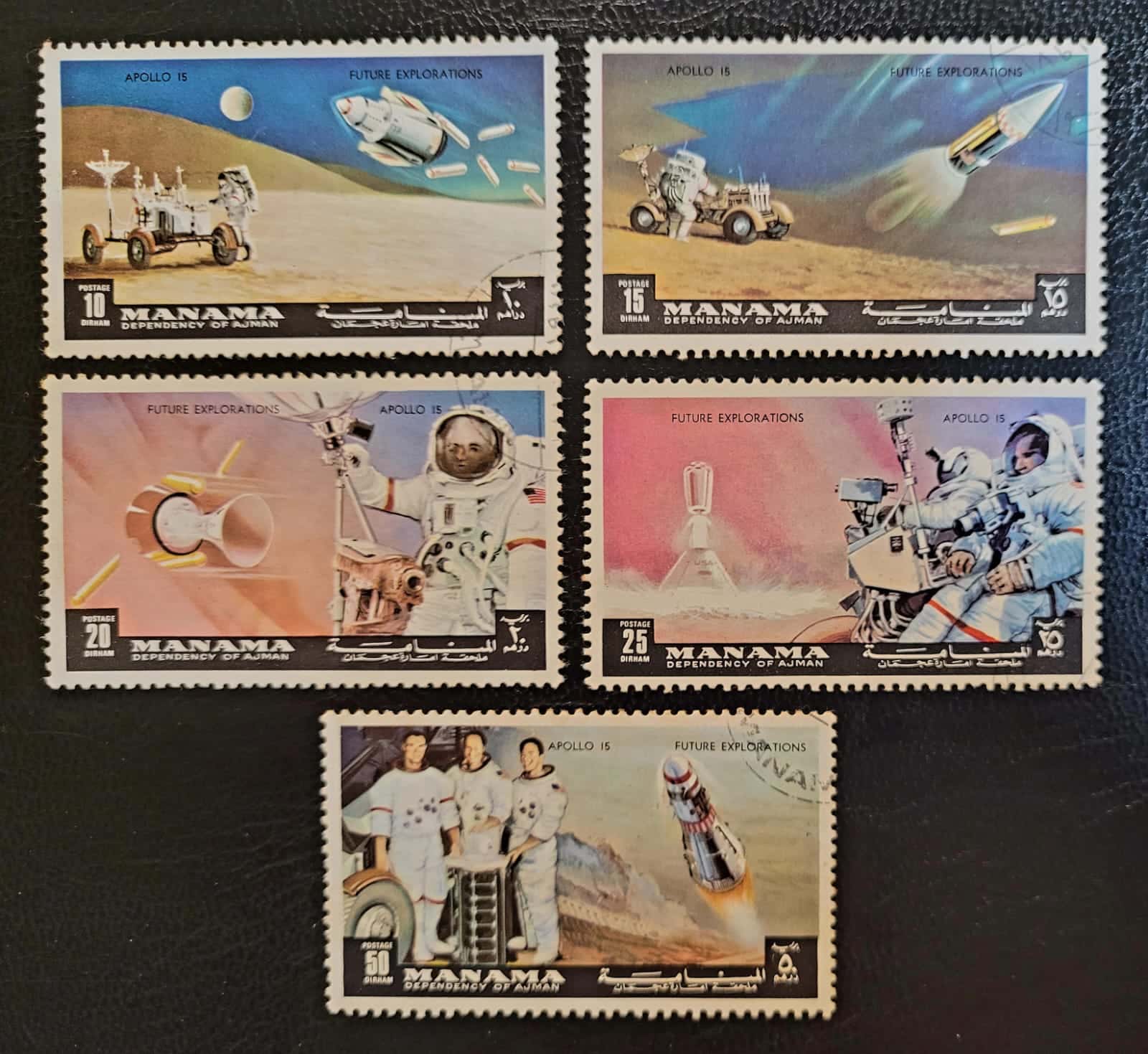 Selos Manama Apollo 15 1 Casa do Colecionador