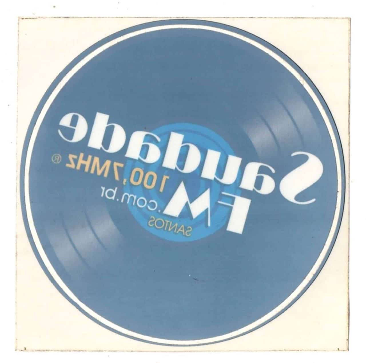 Antigo Adesivo Interno – Radio Saudade FM – Anos 2000