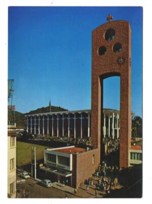 Cartão Postal - Igreja Matriz - Blumenau - SC - Anos 60