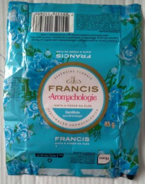 Embalagem de papel Sabonete Francis Aromacholigie 85g / Gardenia.
