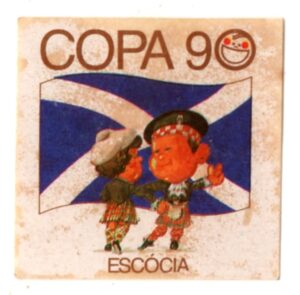 Figurinha Elma Chips - Copa 90 - Escocia - Usada