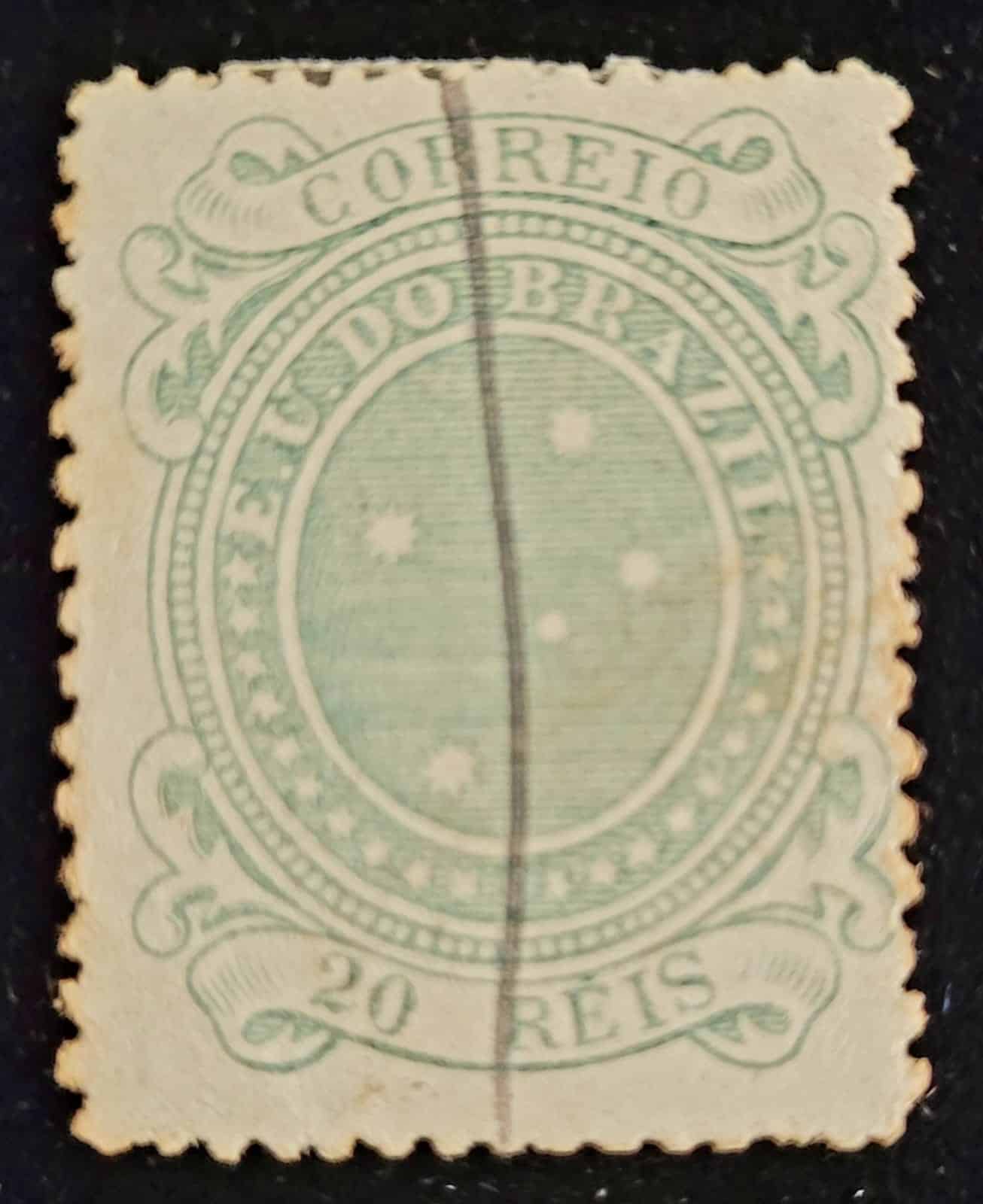 Regulares - RHM 070 A (Usado) Cruzeiro do Sul - 20 Réis - 20/01/1890 (Selos da República)