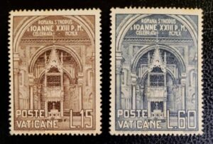 Vaticano - SW Nº 0331 e 0332 - Convento da Igreja (Série Completa) Novo - 29/02/1960 (Selos)