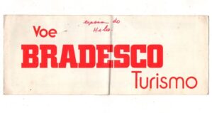 Voe Bradesco Turismo - Bilhete De Embarque - Ponte Aerea - Anos 80